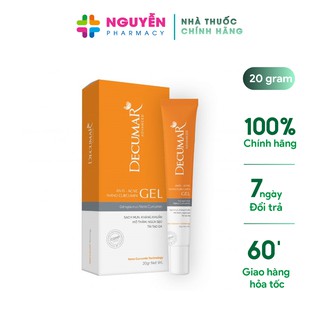 Gel nghệ ngừa mụn Decumar 20g - Giúp giảm mụn và vết thâm do mụn để lại