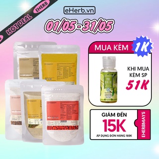 Combo 5 Mặt Nạ Bột Siêu Trắng Da: Cám Gạo, Yến Mạch, Đậu Đỏ, Khoai Tây, Nghệ MILAGANICS (100g/ Túi)