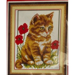 Tranh thêu chữ thập Mèo A729 (29x36) chưa thêu