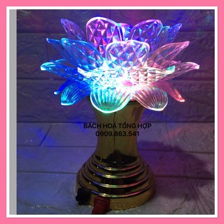 Đèn thờ bông sen Led đổi màu