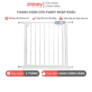 Thanh chắn cửa Pakey KHÔNG KHOAN ĐỤC nâng cấp tự động đóng, thanh chắn cầu thang chính hãng cao cấp