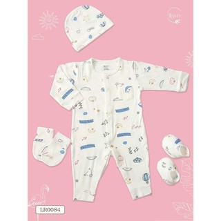 Body dài petit và set mũ tay chân cho bé yêu