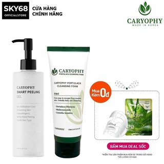 Combo 2 Sản Phẩm Tẩy Tế Bào Chết, Làm Sạch Da, Ngăn Ngừa Mụn Caryophy (Sửa Rửa Mặt 150ml + Tẩy Tế Bào Chết 250ml)