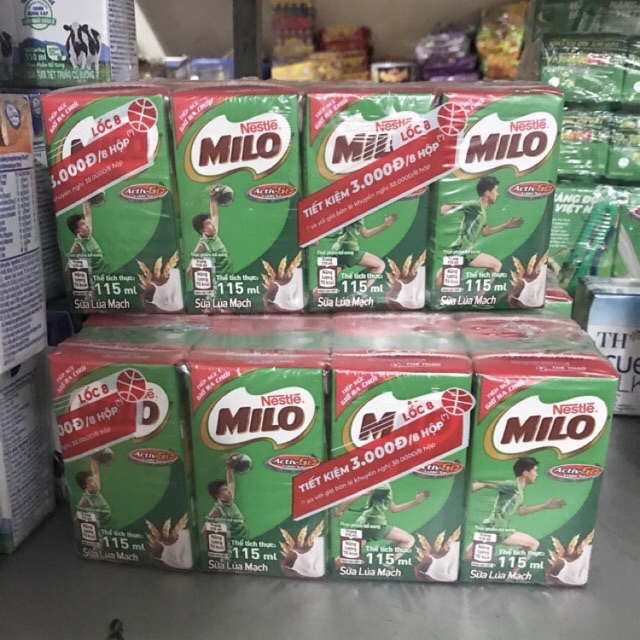 Thùng 48 hộp sữa milo lúa mạch 110ml