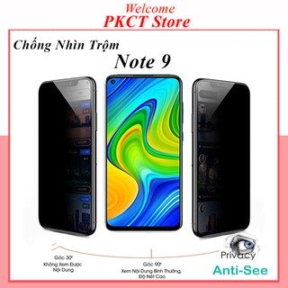 Cường Lực Redmi Note 9 Chống Nhìn Trộm Full Màn Hình Tặng Kèm Khăn Lau