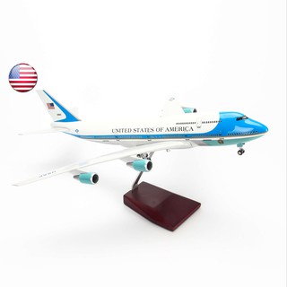 Mô hình máy bay Air Force One Boeing B747 47cm lắp ráp có đèn Everfly