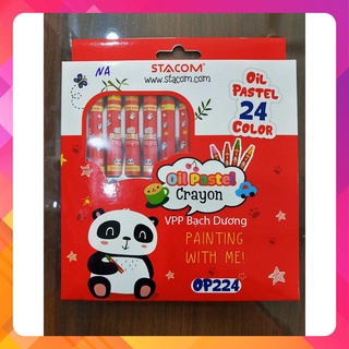Sáp dầu Oil Pastel Stacom 24 màu OP224 - hộp