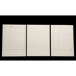 Set 40 tờ Giấy Cornell Notes 104 gsm 20,5x28 cm (xấp xỉ A4) - chấm bi (dot) / kẻ ngang (line) / ô vuông (grid) / trơn