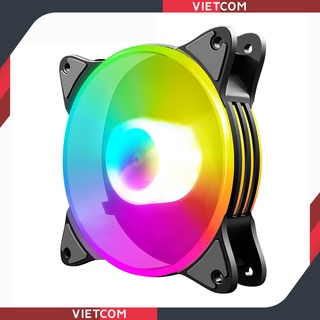 Quạt Tản Nhiệt, Fan Led ARGB Coolmoon H1 &amp; Bộ Hub Coolmoon + điều khiển - Tặng kèm ốc vít