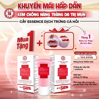 KEM CHỐNG NẮNG ESSENCE DỊCH CÁ HỒI - Tặng gel kỳ thay da vi điểm