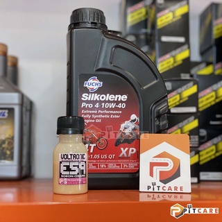Nhớt Fuchs Silkolene 10W40 Kèm Phụ Gia Ceramic Voltronic E59 Có Chiết Lẻ Bảo Vệ Động Cơ Toàn Diện
