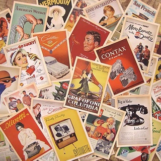 POSTCARD - 30 tấm hình phong cách tạp chí retro american -may.decor-