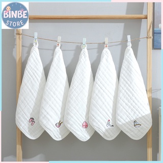 Khăn sữa cho bé, sét 5 khăn xô sữa 6 lớp kích thước 30*30 siêu thấm hút Binbestore