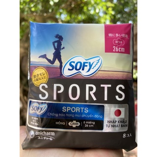 BĂNG VỆ SINH SOFY SPORT 26CM - 8 MIẾNG
