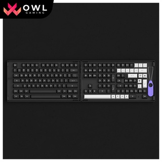 Set keycap AKKO White on Black WoB (PBT Double-Shot/ASA profile/158 nút)