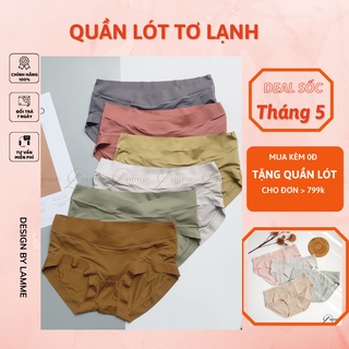 Quần lót bầu Tơ Lạnh bán lẻ chiếc siêu nhẹ, dai và mịn, chất siêu co dãn sản phẩm của LAMME