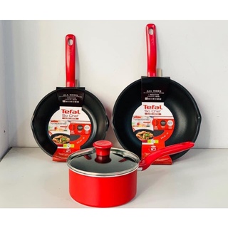 Chảo chống dính sâu lòng Tefal So Chef, Quánh Tefal cao cấp size 24cm 28cm đáy từ