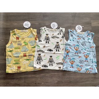 COMBO 3 ÁO THUN BA LỖ MINKYMOM HOẠ TIẾT SIÊU NHÂN CHO BÉ TRAI TỪ 8-19kg