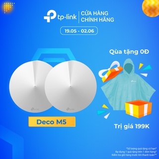 Hệ Thống Wifi Mesh TP-Link Deco M5 (2-pack) Chuẩn AC 1300Mbps Dành Cho Gia Đình