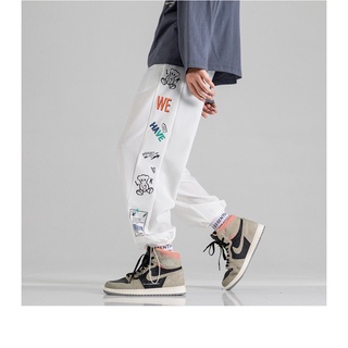 Quần  Jogger  Dây Rút Bo Gấu Ống Rộng Hoạt Hình  Nam Nữ Unisex phong cách đường phố