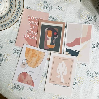 Set 5 Post card trang trí, decor- Phong cách tối giản 4