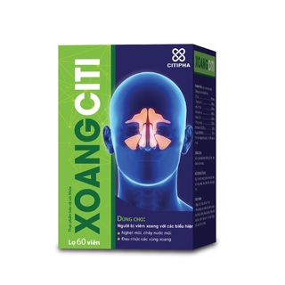 XOANG CITI -hỗ trợ cho người bị xoang, hắt hơi, sổ mũi, đau nhức vùng xoang