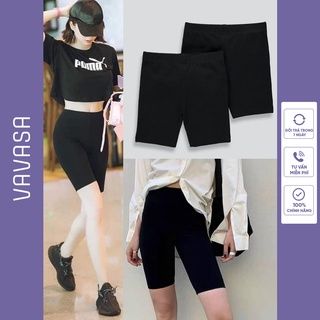 Quần legging nữ lửng ngố cạp cao bigsize nâng mông giá rẻ VAVASA QL01