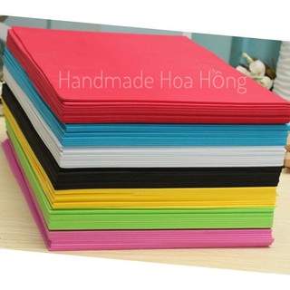 10 tờ giấy xốp mầm non dày 1mm ( khổ A4 ) _ giấy thủ công - xốp eva/bitis/foam - nguyên liệu làm hoa, lá,...