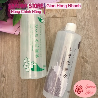 Nước hoa hồng Natural lá diếp cá nội địa Nhật 500ml
