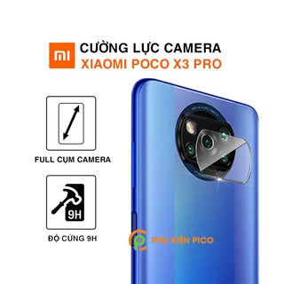 Cường lực camera Poco X3 Pro độ cứng 9H trong suốt - Dán camera Xiaomi Poco X3 Pro