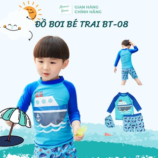 Đồ Bơi Bé Trai Dài Tay Hình Tàu Dễ Thương Mã BT-08