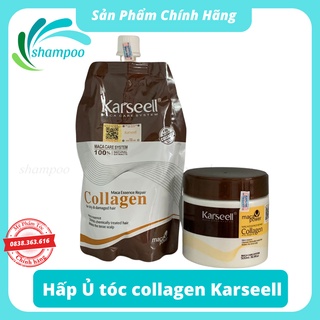 Kem hấp ủ tóc COLLAGEN KARSEELL 500ml chính hãng phục hồi tóc hư tổn khô sơ chẻ ngọn new1999