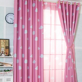 Rèm vải dày mây hồng nhiều kich thước ( giá bán 1 rèm)