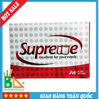 ⚡GIẢM SỐC ⚡ Giấy In /Photo A3 Supreme 500 Tờ ĐL 70 Gsm