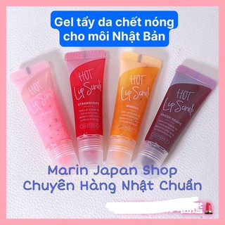 Tẩy chết cho môi nóng ấm lên Hot Lip Scrub Nhật Bản hương hoa quả xoài, dâu, đào tiên , nho dùng thích