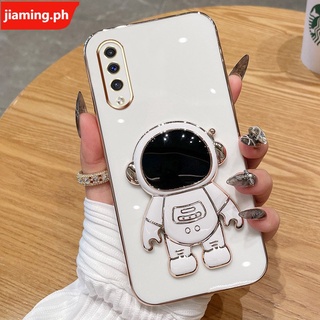 Ốp Điện Thoại Mềm Mạ Điện Hình Phi Hành Gia 3D Có Giá Đỡ Cho Samsung A50 A50S A30S