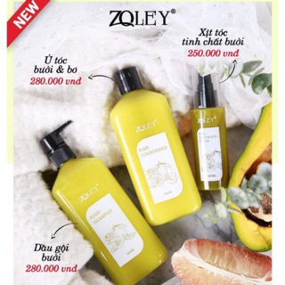 Dầu gội bưởi - ủ tóc bưởi bơ - xịt tóc zoley