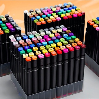 Bút Màu Marker Touch Cool Túi Vải Bộ 30/60/80 Tặng Khay + 2 Bút Line + Bảng Màu