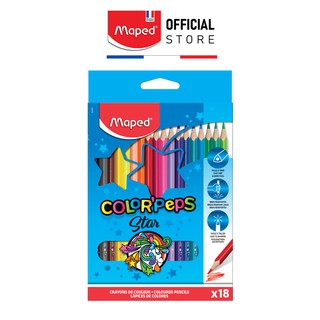 MAPED - Chì màu Color'Peps 18 màu [Chính hãng]