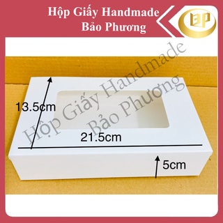 Hộp đựng bánh tart trứng size 21.5x13.5x5cm 1 hộp