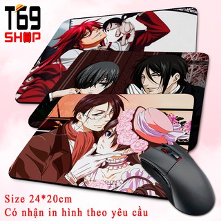 [Có Nhiều Mẫu] Lót chuột anime Kuroshitsuji - Size 24x20cm