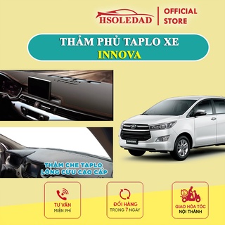 Thảm taplo INNOVA bằng lông Cừu 3 lớp hoặc Da vân Cacbon