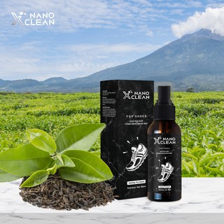 Chai xịt giày diệt khuẩn khử mùi hôi giày, hôi chân Nano Xclean For Shoes 50ml-Hương Trà xanh-Nano Bạc AHT Corp (AHTC)