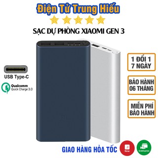 Sạc dự phòng Xiaomi Gen 3 18W , Redmi dung lượng pin 10000mAh/20000mAh hỗ trợ sạc nhanh, 2 cồng vào , 2 cổng ra
