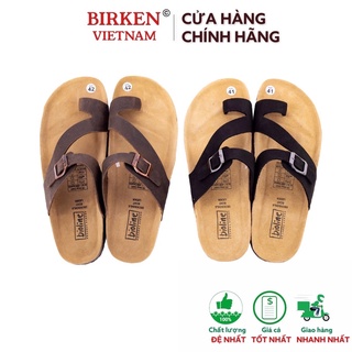Dép da bò unisex xuất khẩu châu âu mã D24 Birken vietnam