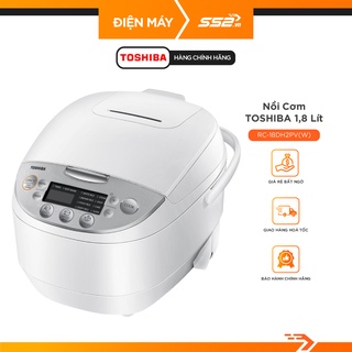 [Mã ELHADEV giảm 4% đơn 300K] Nồi Cơm Điện Tử Toshiba 1.8 Lít RC-18DH2PV(W) - Bảo Hành Chính Hãng