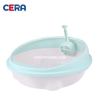 Khay Cát Vệ Sinh Cho Mèo Tặng Kèm Xẻng (40x36x12 cm) - Khay Cát 006