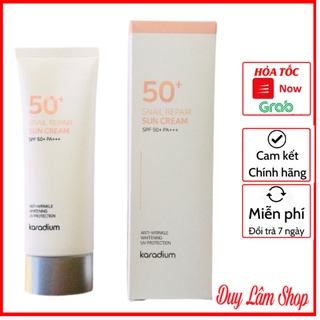 Kem chống nắng karadium snail repair sun cream spf 50+ pa+++