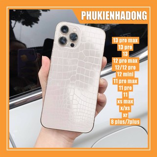 (13 Pro Max) Dán PPF Iphone 12 Pro Max 12 Pro 12 Mini 11 Pro Max 11 Pro 11 XS Max X/Xs 7 Plus 8 Plus (vân cá sấu)