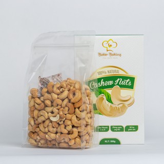 Hạt Điều sấy organic nguyên vị Baker Baking - Thực phẩm Eat clean dinh dưỡng